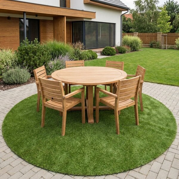 Europe Grass , Umelá tráva Botanic kruh, 100x100 (priemer) kruh, zelená, exteriér