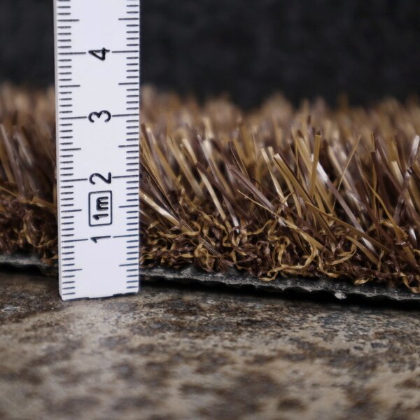 Europe Grass , Umelá tráva PartyGrass Brown, vyrezať kruh, šíře 4m, hnedá