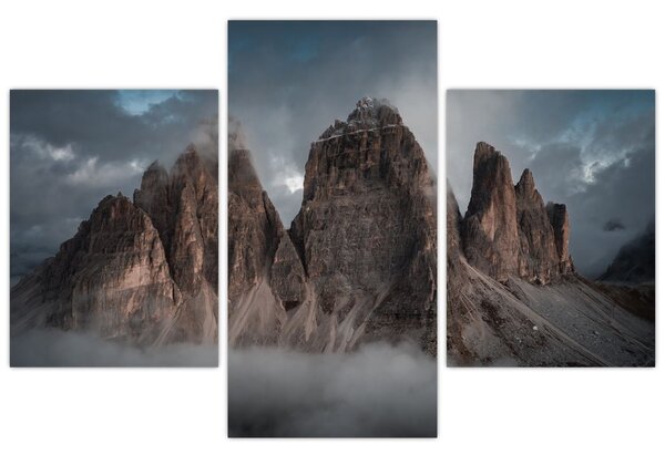 Obraz - Tri Zuby, Talianske Dolomity (90x60 cm)