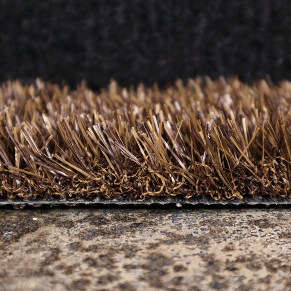 Europe Grass , Umelá tráva PartyGrass Brown, vyrezať kruh, šíře 4m, hnedá