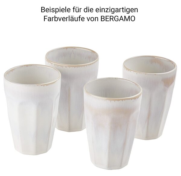 BERGAMO Hrnček Latte macchiato 330 ml - biela