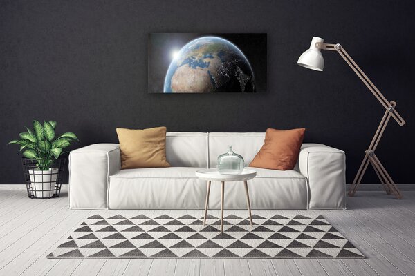 Obraz Canvas Planéta zem vesmír 100x50 cm