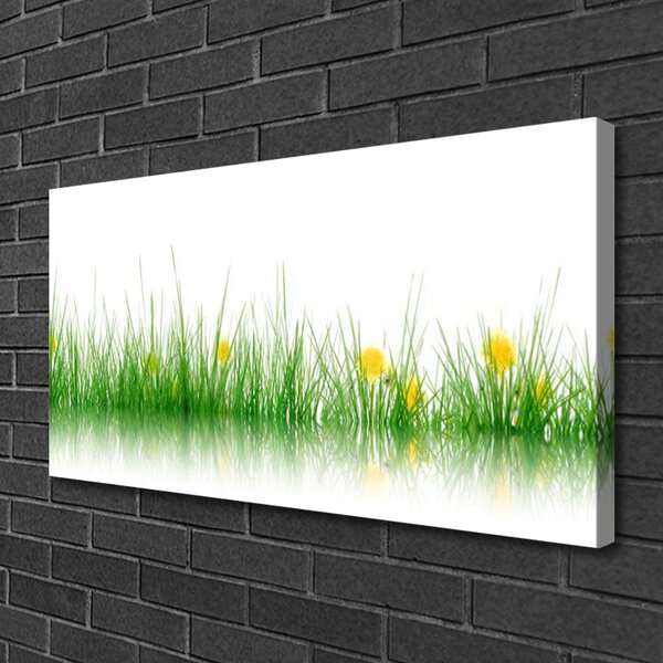 Obraz Canvas Príroda tráva kvety 100x50 cm