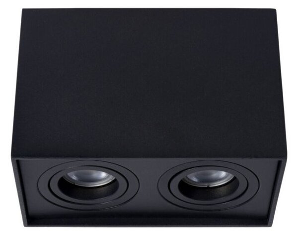 Lucide 22953/02/30 stropné bodové svietidlo Tube 2x50W | GU10 - čierna, nastaviteľné, stmievateľné