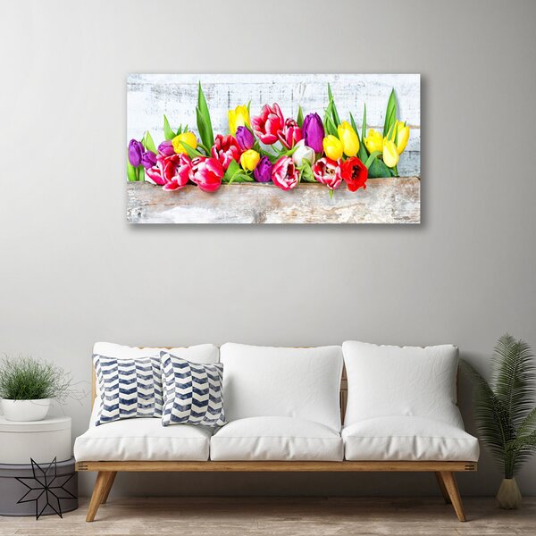 Obraz Canvas Tulipány kvety príroda 100x50 cm