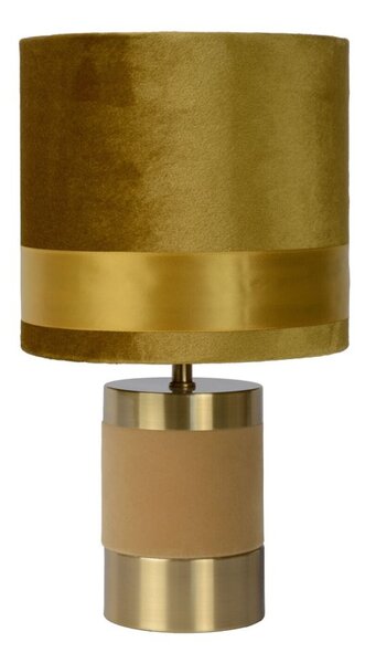 Lucide 10500/81/34 stolná lampička Extravaganza Frizzle 1x40W | E14 - žltá, kov, vypínač na kábli