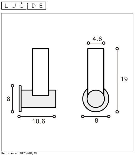 Lucide 04206/01/30 nástenné svietidlo Jayla 1x33W | G9 | IP44 - do kúpeľne