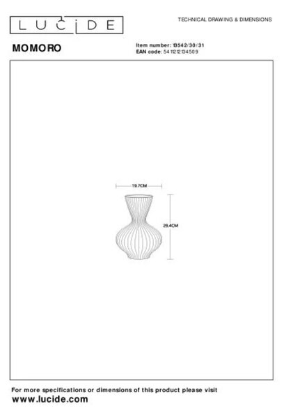 Lucide L135423031 stolná lampička MOMORO E14