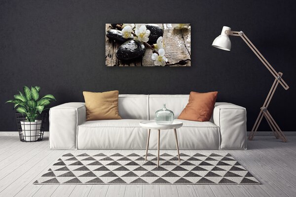 Obraz Canvas Kvety kamene zen 100x50 cm