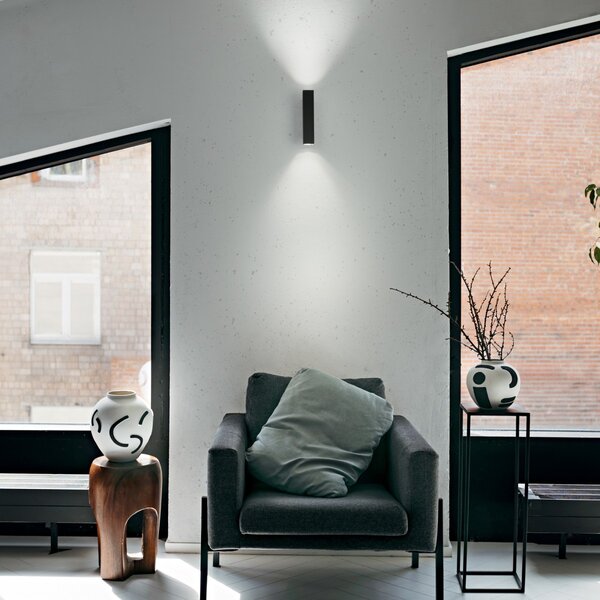 Ideal lux 353357 LED bodové nástenné svietidlo LOOK | 9W integrovaný LED zdroj | 630lm | 3000K | čierna