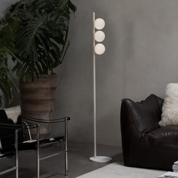 Ideal lux 369327 stojacia lampa BINOMIO G9 | vypínač | čierna