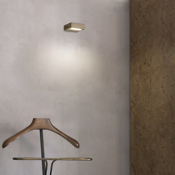 Ideal lux 354552 LED nástenné svietidlo TAB | 24W integrovaný LED zdroj | 2270lm | 3000K | bronz