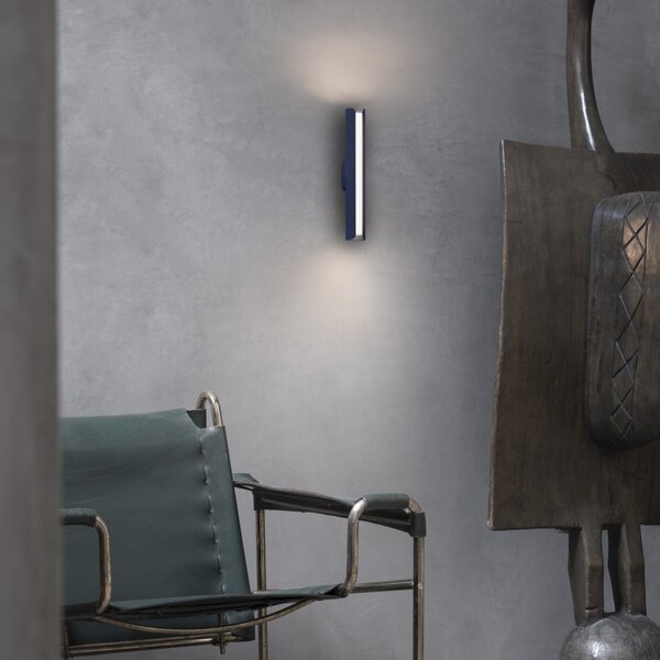 Ideal lux 362502 LED nástenné svietidlo DORICA | 9W integrovaný LED zdroj | 290lm | 3000K | modrá