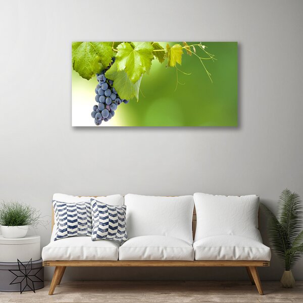 Obraz Canvas Hrozno listy kuchyňa 100x50 cm