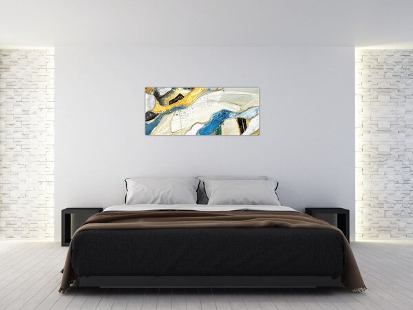 Obraz - Farebný mramor (120x50 cm)