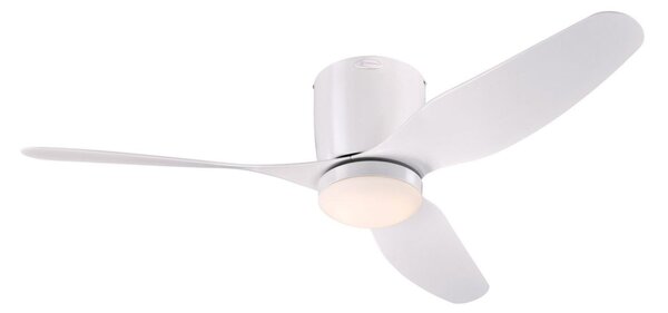 LED stropný ventilátor Carla, tichý, 117 cm, biely – Westinghouse Westinghouse, Carla, stmievateľné, Biela, Obývacia izba, Plast, Moderný