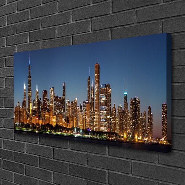 Obraz Canvas Mesto domy 100x50 cm