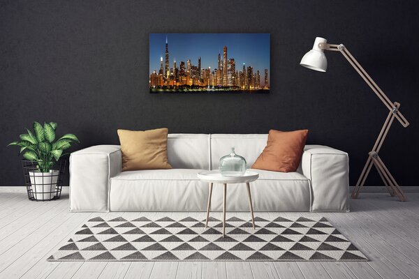 Obraz Canvas Mesto domy 100x50 cm