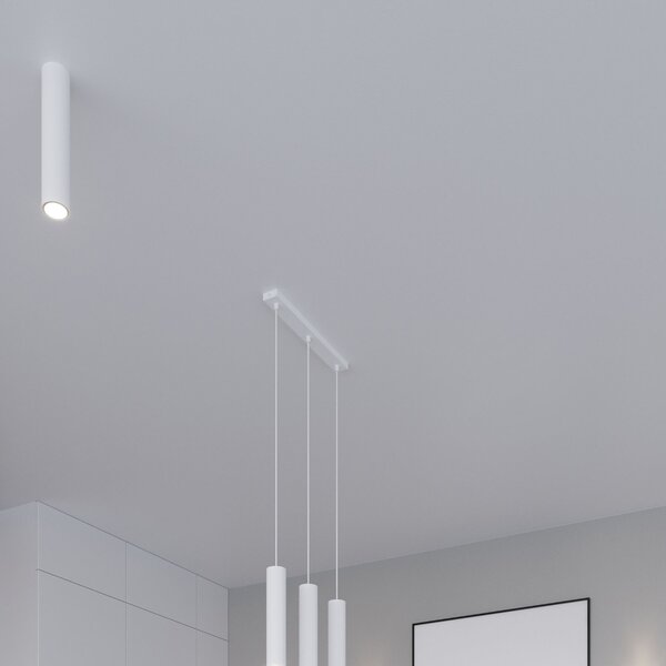 Nástenné svietidlo Lagos, 1x biele kovové tienidlo