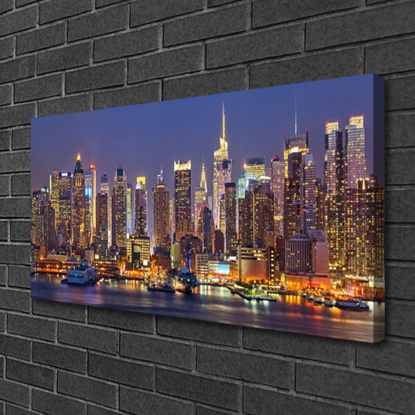 Obraz Canvas Měesto domy mrakodrapy 100x50 cm