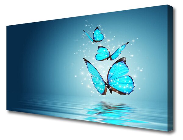 Obraz Canvas Motýle voda umenie 100x50 cm