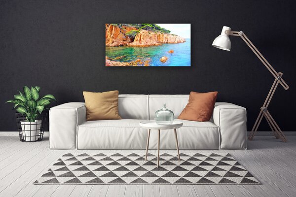 Obraz Canvas Skaly more príroda 100x50 cm
