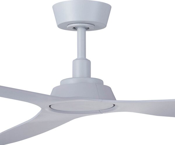 Stropný ventilátor Moto, biely, Ø 132 cm, tichý – Beacon Beacon Lighting, Moto, Biela, Obývacia izba, Plast, Moderný