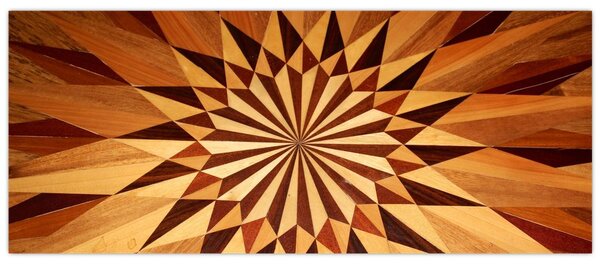 Obraz - Drevená koláž (120x50 cm)