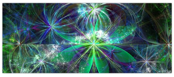 Obraz - Abstraktné geometrické tvary (120x50 cm)