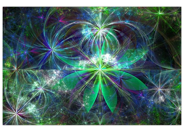 Obraz - Abstraktné geometrické tvary (90x60 cm)