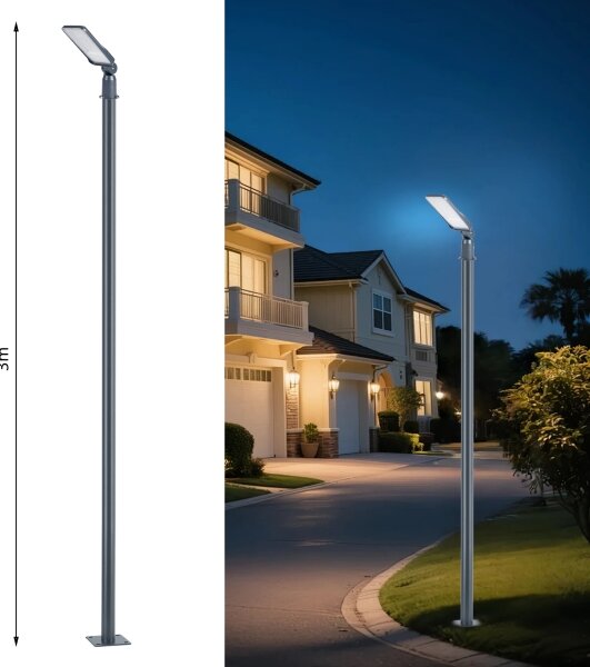 Brilagi - LED vonkajšie svietidlo so stĺpom a káblom 3 m URBANLIGHT LED/50W/230V antracit IP65