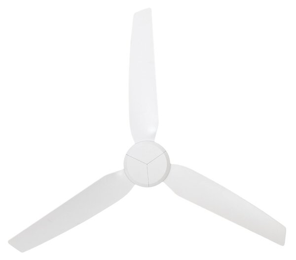 Stropný ventilátor Polis, biely, Ø 137 cm, DC, IP55 – Beacon Beacon Lighting, Polis, Biela, Obývacia izba, Plast, Moderný