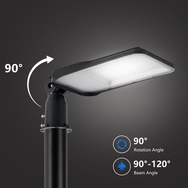 Brilagi-LED Vonkajšia lampa so stĺpom a kl. 4 m URBANLIGHT LED/100W/230V čierna IP65