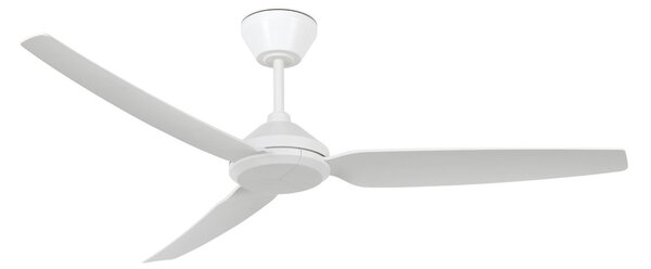 Stropný ventilátor Polis, biely, Ø 137 cm, DC, IP55 – Beacon Beacon Lighting, Polis, Biela, Obývacia izba, Plast, Moderný
