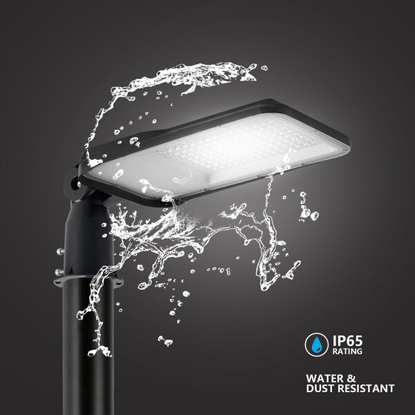 Brilagi-LED Vonkajšia lampa so stĺpom a kl. 4 m URBANLIGHT LED/100W/230V čierna IP65