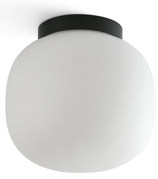 Stropné Lampa FARO BARCELONA, Amelia, stmievateľné, Čierna, Kúpeľňa, Sklo, Moderný