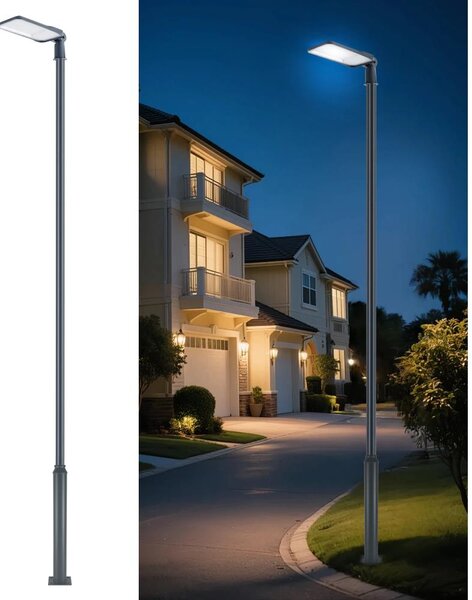 Brilagi-LED vonkajšia lampa so stĺpom a káblom 5 m URBANLIGHT LED/200W/230V antracit IP65