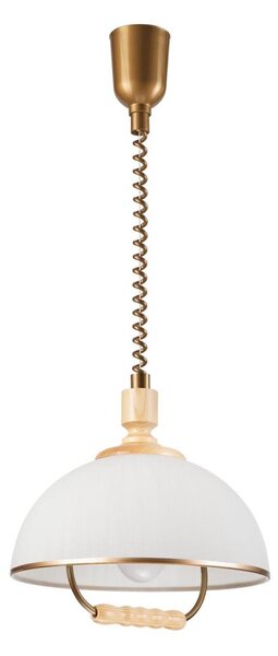 Sťahovací luster RAMONA 1xE27/60W/230V béžová/svetlohnedá