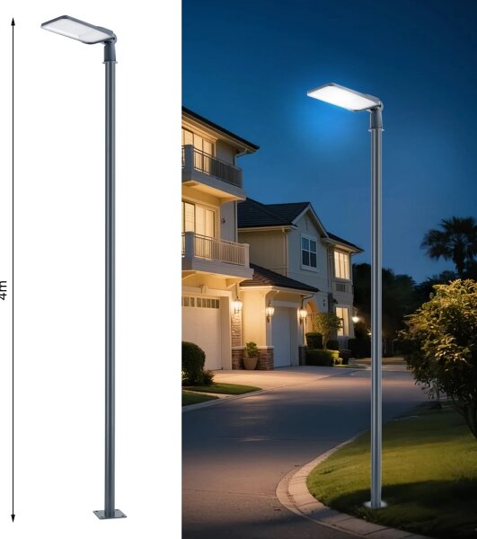 Brilagi-LED Vonkajšie svietidlo so stĺpom a 4 m káblom URBANLIGHT LED/200W/230V antracit IP65