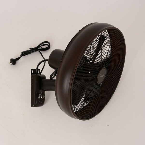 Nástenný ventilátor Breeze, čierny, Ø 41 cm, tichý – Beacon Beacon Lighting, Breeze, Čierna, Obývacia izba, Plast