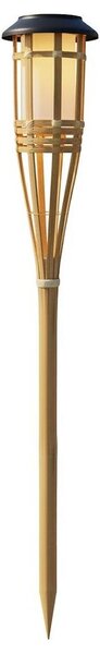 LED Solárna lampa BAMBOO LED/1,2V 150 mAh 1800K 56 cm IP44 béžová