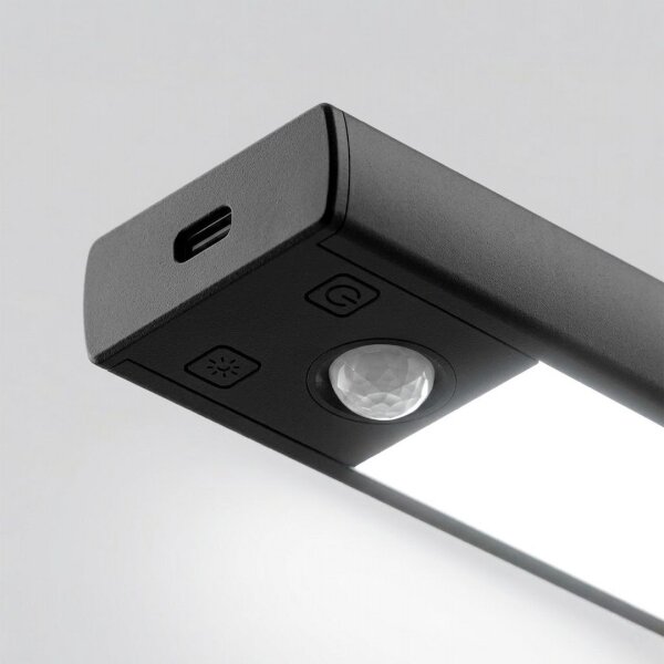 SADA 2x nabíjateľných LED svietidiel do nábytku so senzorom VIRO LED/1W/800 mAh 20 cm CCT čierna