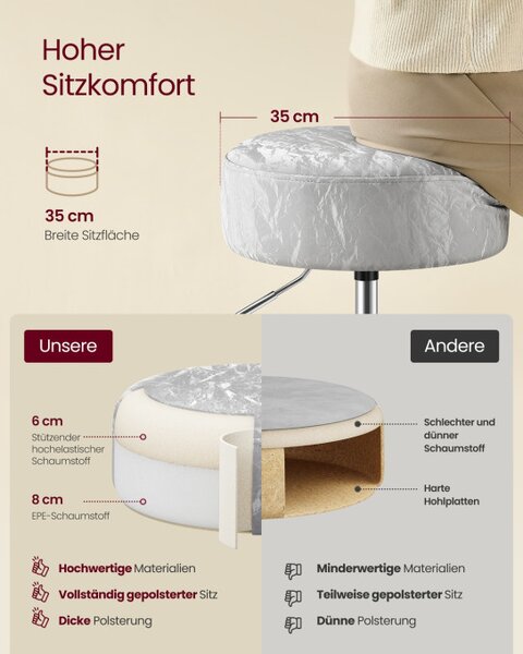 Taburetka LJB120GD01