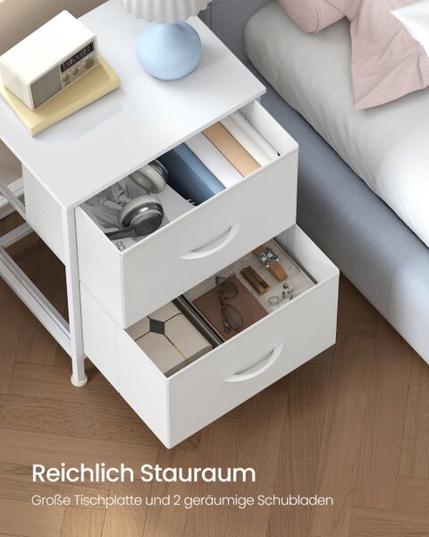 Set dvoch nočných stolíkov LGS112WH01 (2 ks)