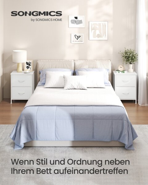 Set dvoch nočných stolíkov LGS112WH01 (2 ks)