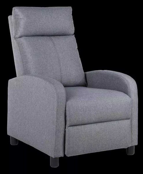 LuxuryForm DESIGN Televízne kreslo RUFO s polohovaním - šedé