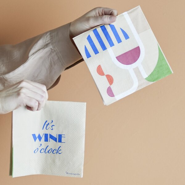 Papierové obrúsky Wine – 20 ks