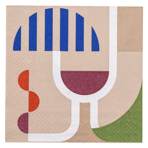 Papierové obrúsky Wine – 20 ks
