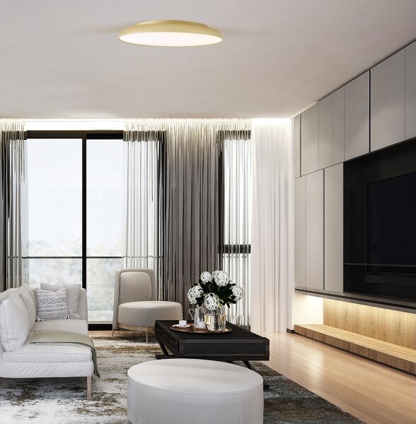 LED stropné svietidlo ART LED/40W/230V zlaté