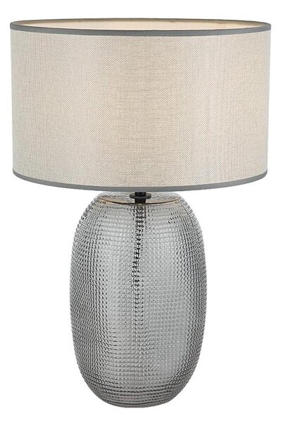 Stolná lampa JENIFER 1xE27/40W/230V sivá/dymová